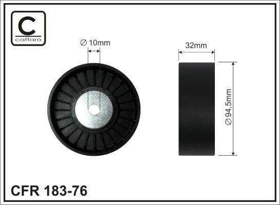 Deflection/Guide Pulley, V-ribbed belt