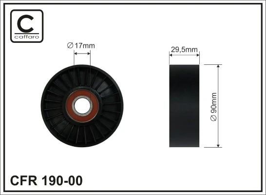 Deflection/Guide Pulley, V-ribbed belt