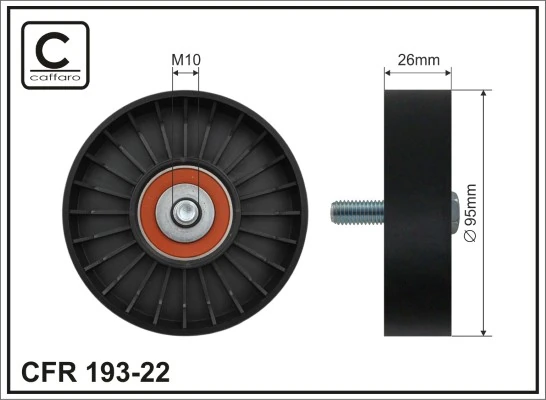 Deflection/Guide Pulley, V-ribbed belt