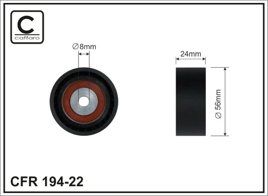Deflection/Guide Pulley, V-ribbed belt