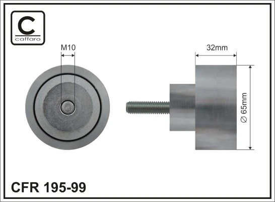 Deflection/Guide Pulley, V-ribbed belt