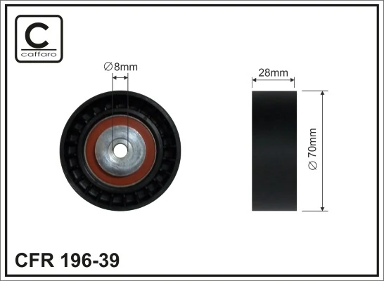 Deflection/Guide Pulley, V-ribbed belt