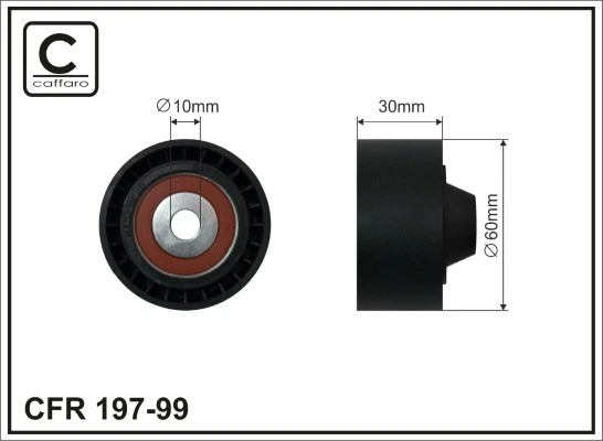Deflection/Guide Pulley, V-ribbed belt