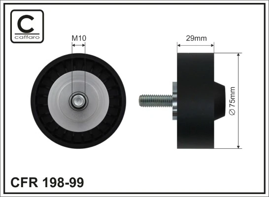 Deflection/Guide Pulley, V-ribbed belt