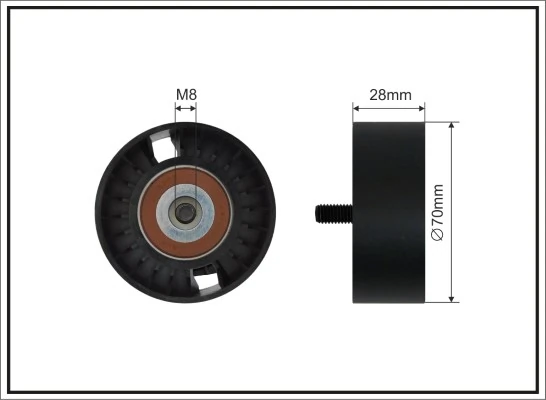 Tensioner Pulley, V-ribbed belt