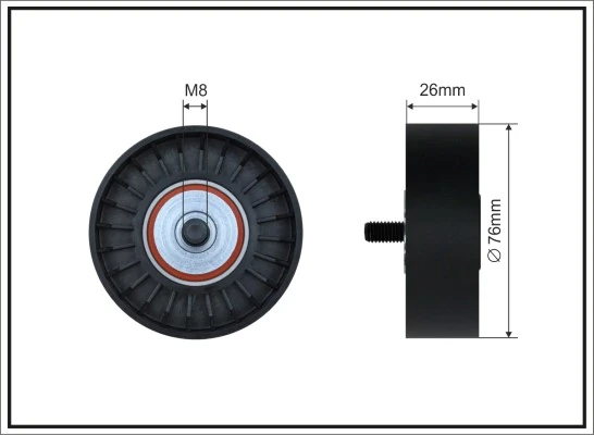 Tensioner Pulley, V-ribbed belt