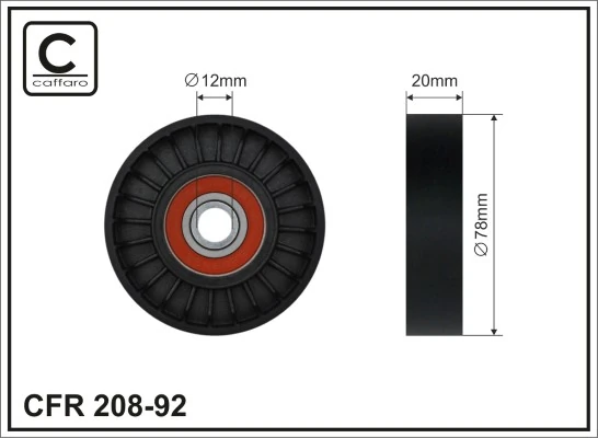 Deflection/Guide Pulley, V-ribbed belt
