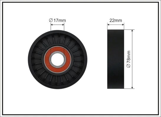 Tensioner Pulley, V-ribbed belt