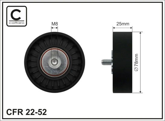 Deflection/Guide Pulley, V-ribbed belt