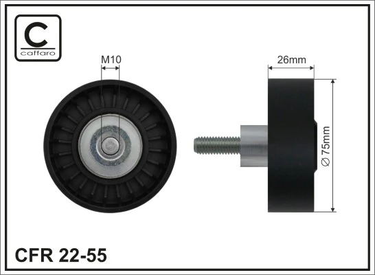 Deflection/Guide Pulley, V-ribbed belt