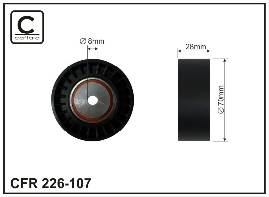 Deflection/Guide Pulley, V-ribbed belt