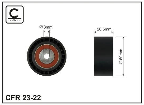 Deflection/Guide Pulley, V-ribbed belt