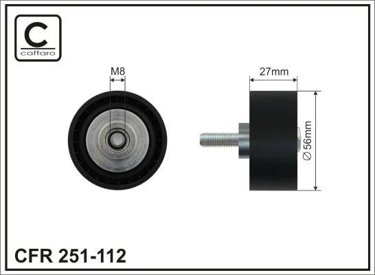 Deflection/Guide Pulley, V-ribbed belt