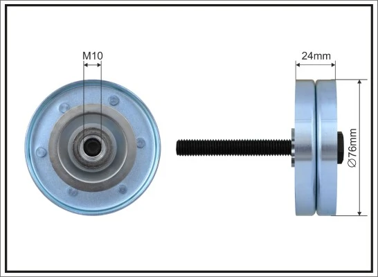 Deflection/Guide Pulley, V-ribbed belt