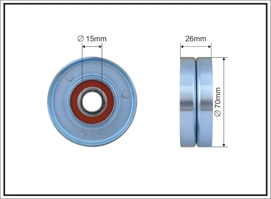 Tensioner Pulley, V-ribbed belt