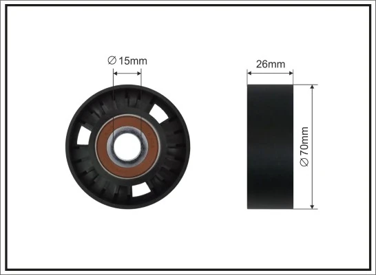 Tensioner Pulley, V-ribbed belt