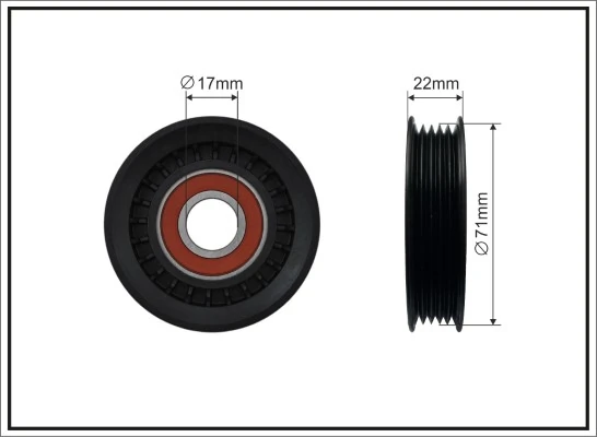 Tensioner Pulley, V-ribbed belt