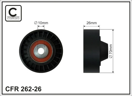 Deflection/Guide Pulley, V-ribbed belt
