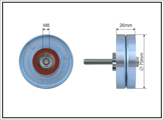 Deflection/Guide Pulley, V-ribbed belt