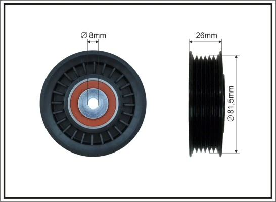 Tensioner Pulley, V-ribbed belt