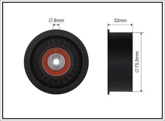 Deflection Pulley/Guide Pulley, timing belt