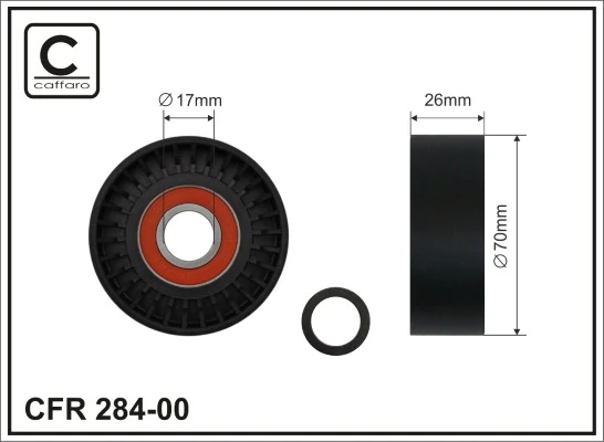 Tensioner Pulley, V-ribbed belt