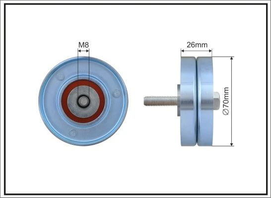 Deflection/Guide Pulley, V-ribbed belt