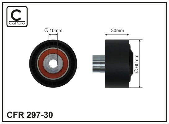 Deflection/Guide Pulley, V-ribbed belt