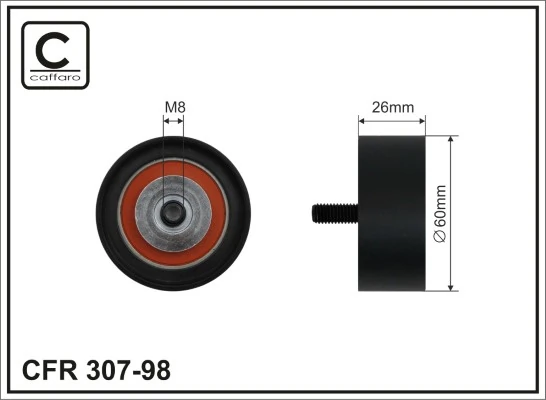Deflection/Guide Pulley, V-ribbed belt