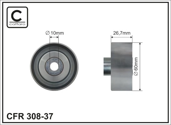 Deflection/Guide Pulley, V-ribbed belt