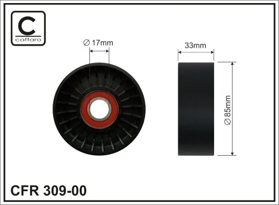 Deflection/Guide Pulley, V-ribbed belt