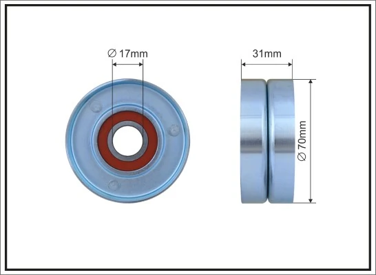 Tensioner Pulley, V-ribbed belt