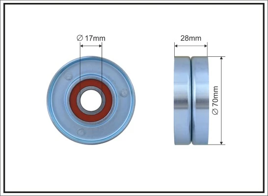 Deflection/Guide Pulley, V-ribbed belt