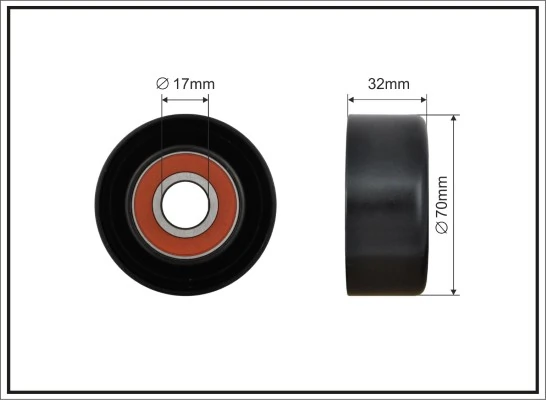 Tensioner Pulley, V-ribbed belt