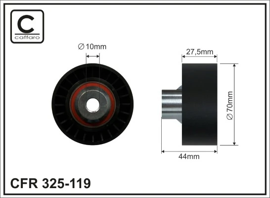 Deflection/Guide Pulley, V-ribbed belt