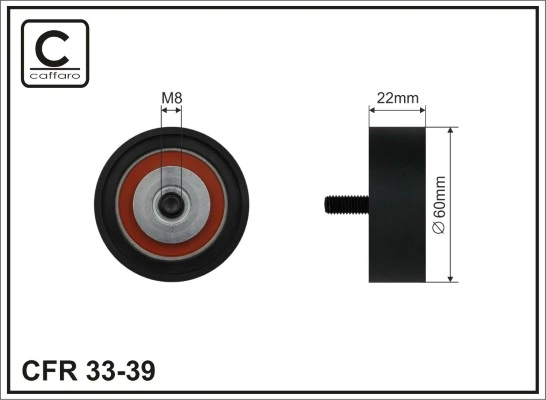 Deflection/Guide Pulley, V-ribbed belt