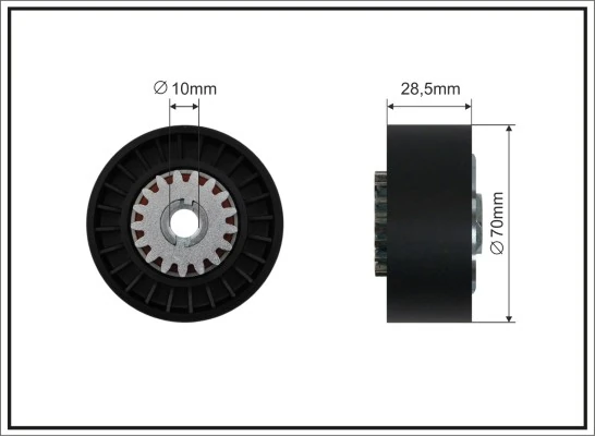 Tensioner Pulley, V-ribbed belt