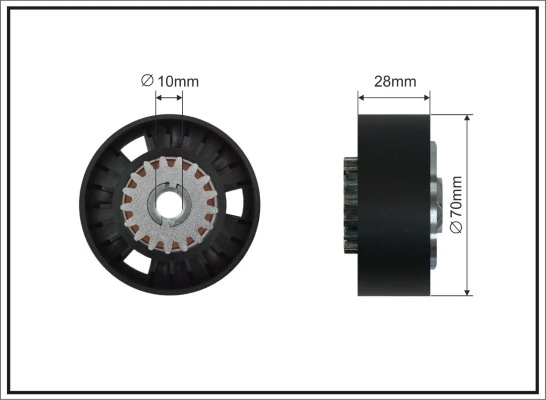 Tensioner Pulley, V-ribbed belt