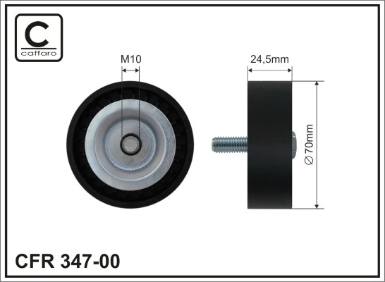 Deflection/Guide Pulley, V-ribbed belt