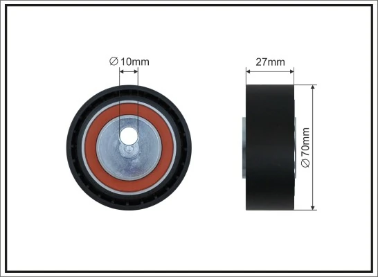Tensioner Pulley, V-ribbed belt