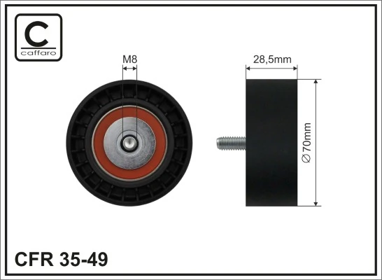 Tensioner Pulley, V-ribbed belt