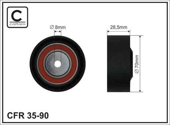 Tensioner Pulley, V-ribbed belt