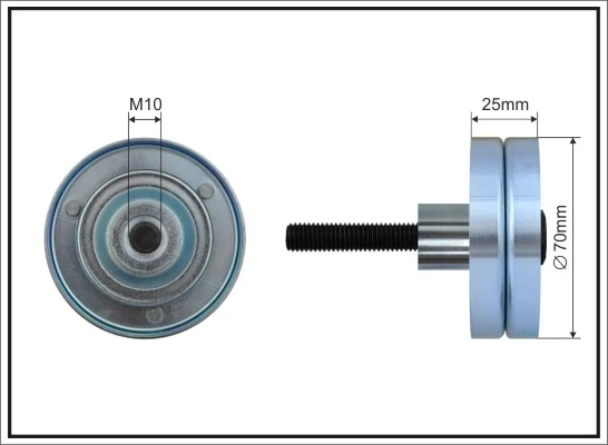 Deflection/Guide Pulley, V-ribbed belt