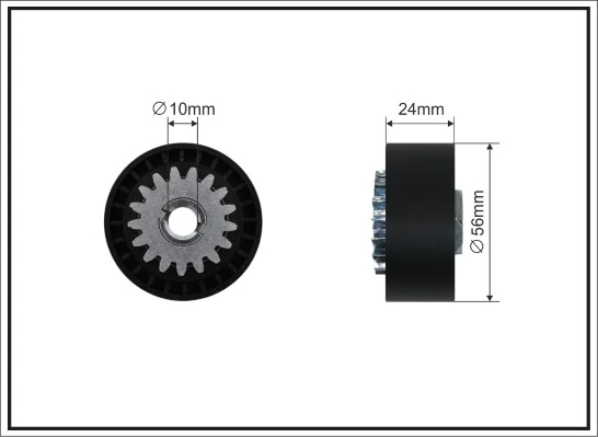 Tensioner Pulley, V-ribbed belt