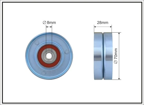 Deflection/Guide Pulley, V-ribbed belt