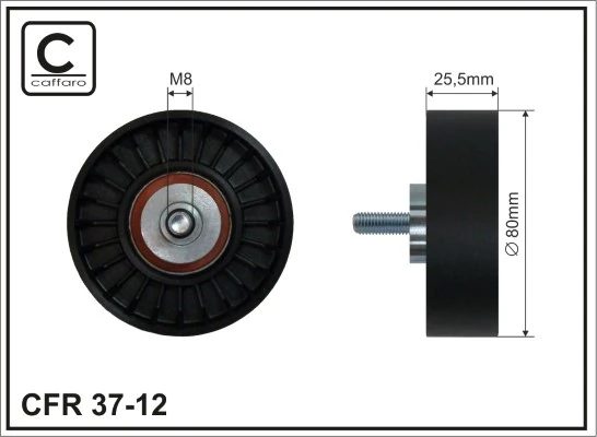 Deflection/Guide Pulley, V-ribbed belt