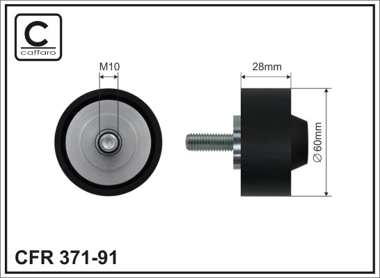 Deflection/Guide Pulley, V-ribbed belt