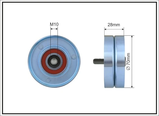 Deflection/Guide Pulley, V-ribbed belt