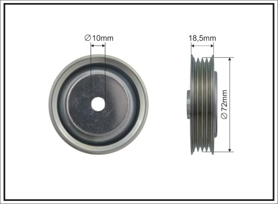 Deflection/Guide Pulley, V-ribbed belt