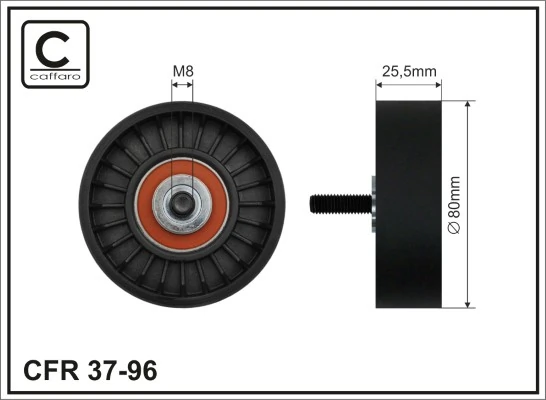 Tensioner Pulley, V-ribbed belt